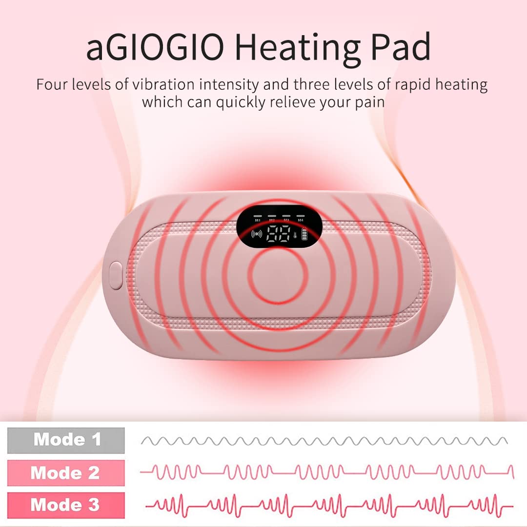 Electric Heating Pad and Menstrual Massager with Belt