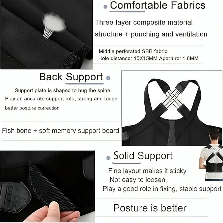 Posture Corrector Belt and Back Pain Relief For Men & Women