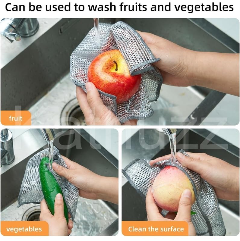 Multifunctional Non-Scratch Wire Dishcloth (Pack of 5/ 10/15)