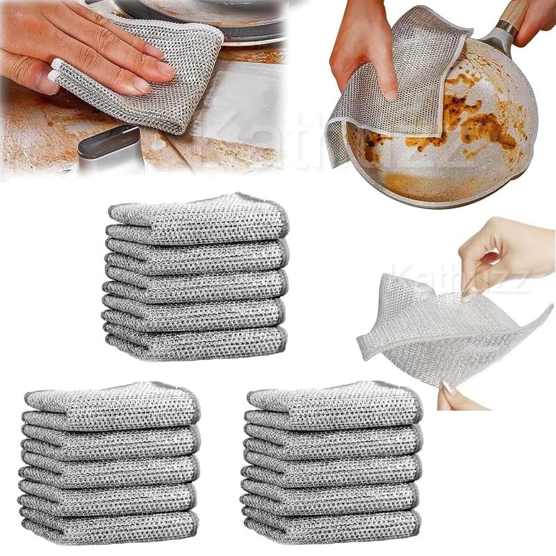 Multifunctional Non-Scratch Wire Dishcloth (Pack of 5/ 10/15)