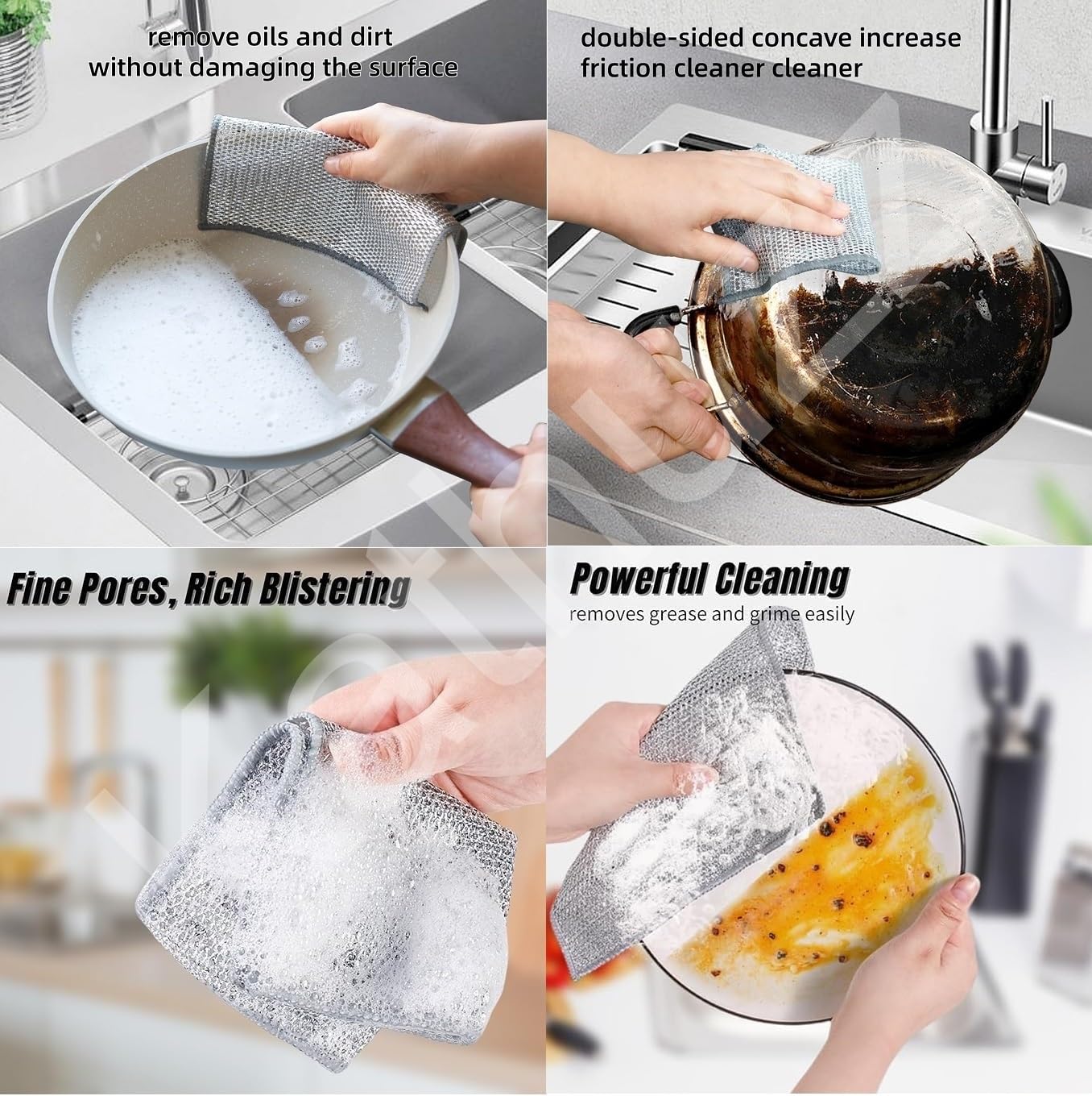 Multifunctional Non-Scratch Wire Dishcloth (Pack of 5/ 10/15)