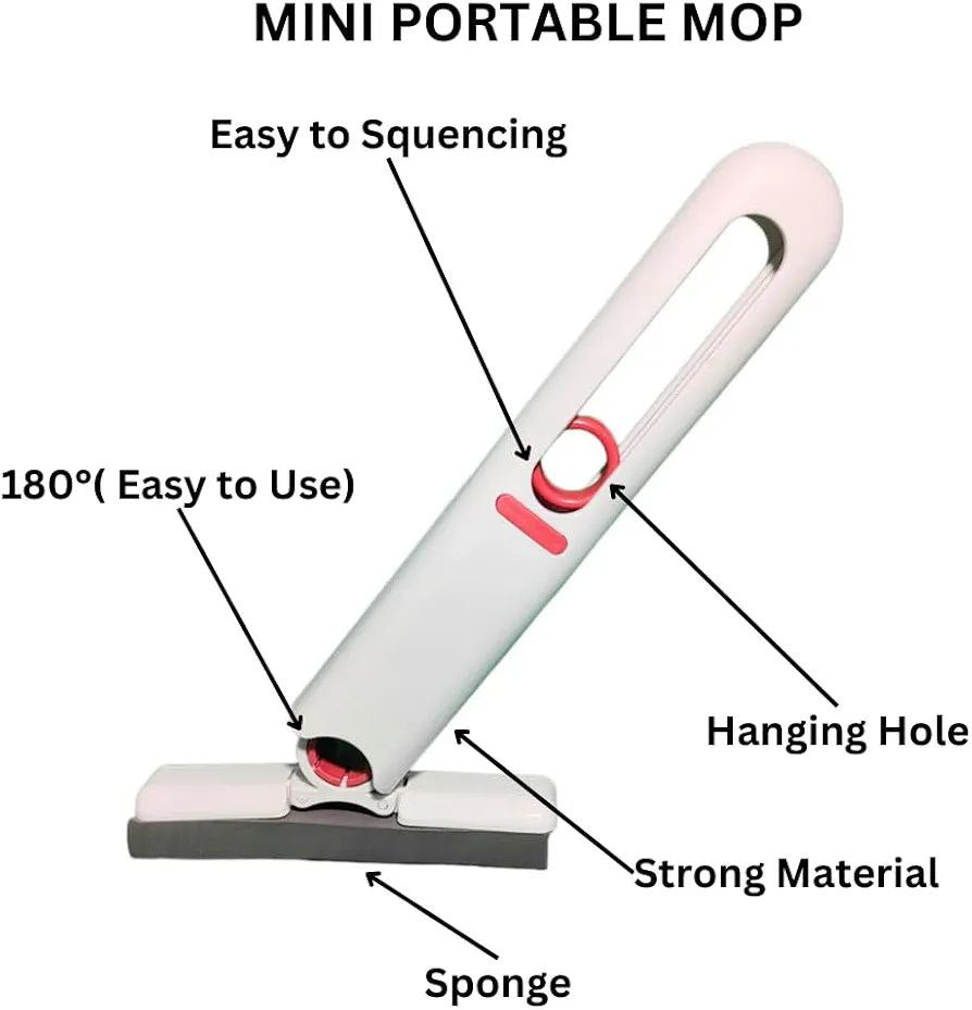 Portable mini mop
